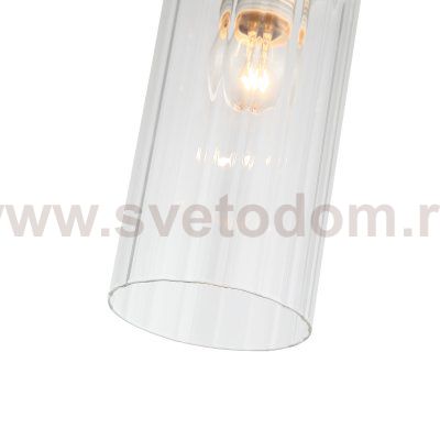 SL1402.203.01 Светильник подвесной ST-Luce Латунь/Латунь, Прозрачный E14*1 40W Elegra