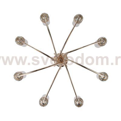 SL1402.203.08 Люстра подвесная ST-Luce Латунь/Прозрачный E14*8 40W Elegra