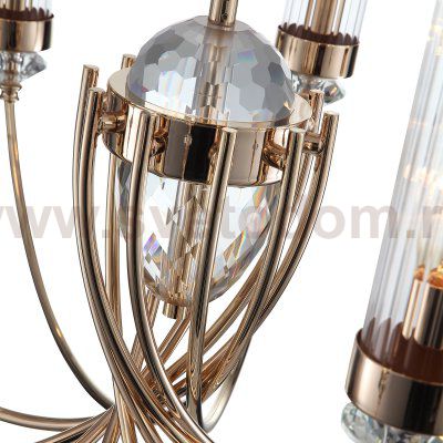 SL1402.203.10 Люстра подвесная ST-Luce Латунь/Прозрачный E14*10 40W Elegra