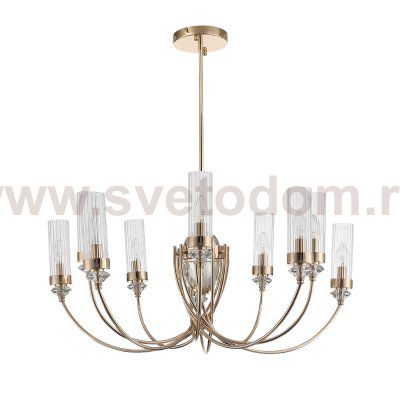 SL1402.203.10 Люстра подвесная ST-Luce Латунь/Прозрачный E14*10 40W Elegra