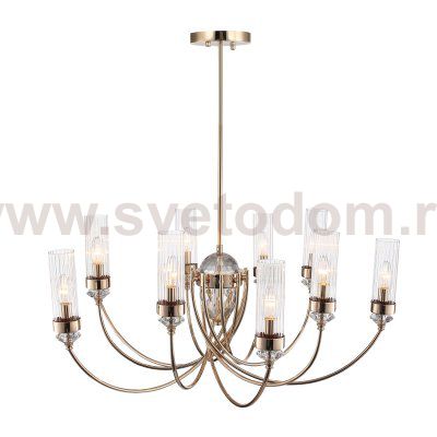 SL1402.203.10 Люстра подвесная ST-Luce Латунь/Прозрачный E14*10 40W Elegra
