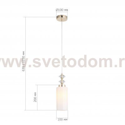 SL1402.253.01 Светильник подвесной ST-Luce Латунь/Прозрачный E14*1 40W Elegra