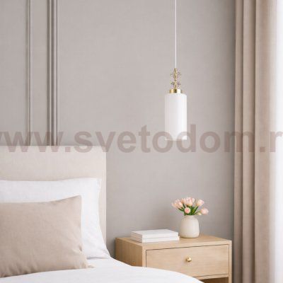 SL1402.253.01 Светильник подвесной ST-Luce Латунь/Прозрачный E14*1 40W Elegra