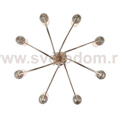 SL1402.253.08 Люстра подвесная ST-Luce Латунь/Прозрачный E14*8 40W Elegra