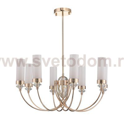 SL1402.253.08 Люстра подвесная ST-Luce Латунь/Прозрачный E14*8 40W Elegra
