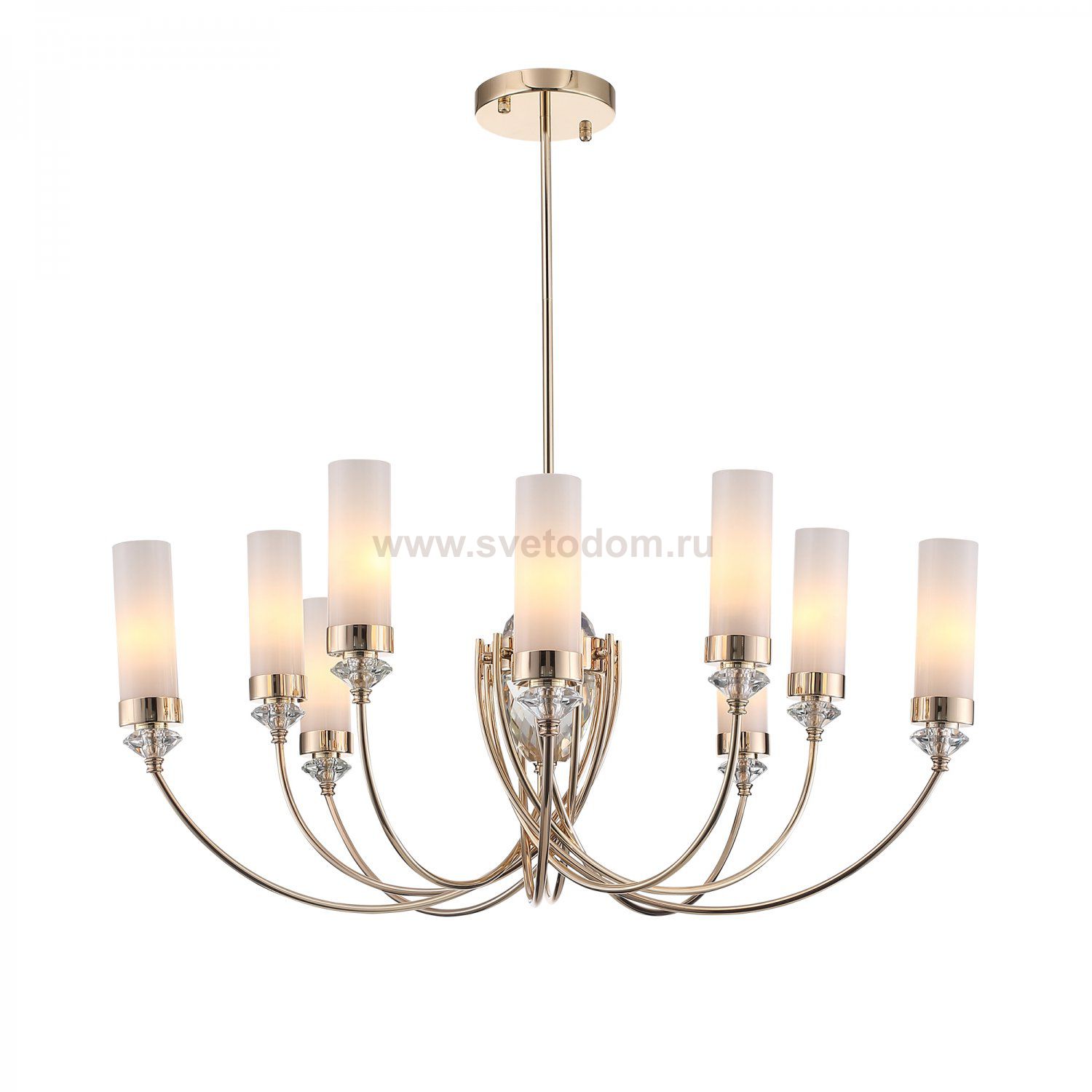 SL1402.253.10 Люстра подвесная ST-Luce Латунь/Прозрачный E14*10 40W Elegra