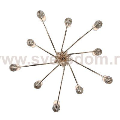 SL1402.253.10 Люстра подвесная ST-Luce Латунь/Прозрачный E14*10 40W Elegra