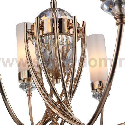 SL1402.253.10 Люстра подвесная ST-Luce Латунь/Прозрачный E14*10 40W Elegra