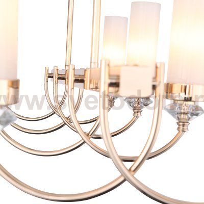 SL1402.263.08 Люстра подвесная ST-Luce Латунь/Прозрачный E14*8 40W Elegra