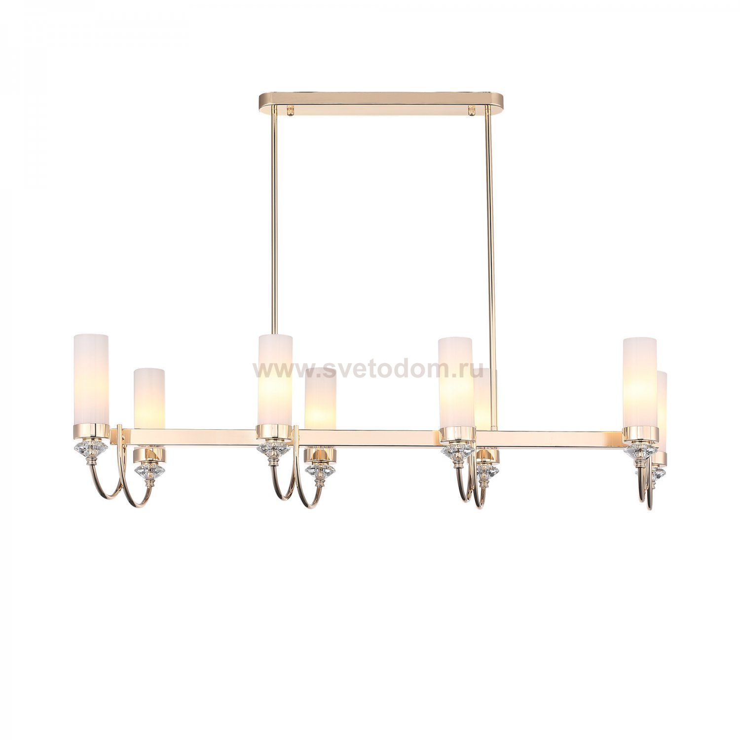 SL1402.263.08 Люстра подвесная ST-Luce Латунь/Прозрачный E14*8 40W Elegra