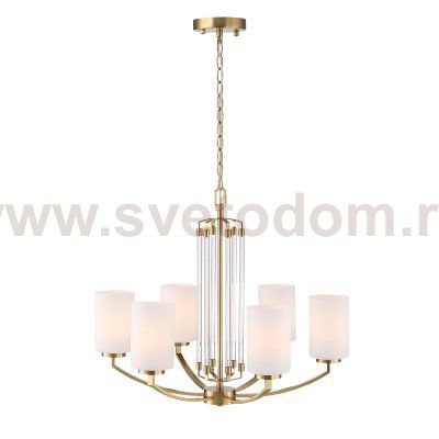 SL1403.303.06 Люстра подвесная ST-Luce Латунь/Прозрачный E27*6 40W OPALUS