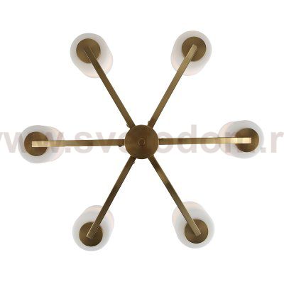 SL1403.303.06 Люстра подвесная ST-Luce Латунь/Прозрачный E27*6 40W OPALUS