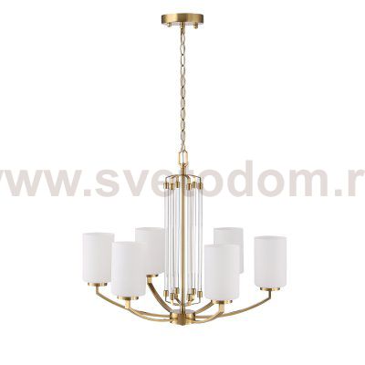 SL1403.303.06 Люстра подвесная ST-Luce Латунь/Прозрачный E27*6 40W OPALUS
