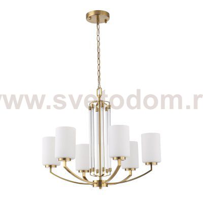 SL1403.303.06 Люстра подвесная ST-Luce Латунь/Прозрачный E27*6 40W OPALUS