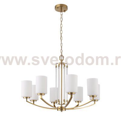 SL1403.303.08 Люстра подвесная ST-Luce Латунь/Прозрачный E27*8 40W OPALUS