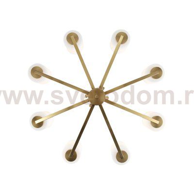 SL1403.303.08 Люстра подвесная ST-Luce Латунь/Прозрачный E27*8 40W OPALUS