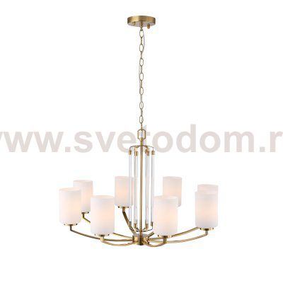 SL1403.303.08 Люстра подвесная ST-Luce Латунь/Прозрачный E27*8 40W OPALUS