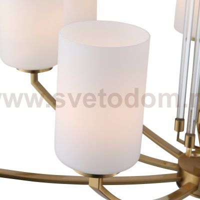 SL1403.303.08 Люстра подвесная ST-Luce Латунь/Прозрачный E27*8 40W OPALUS