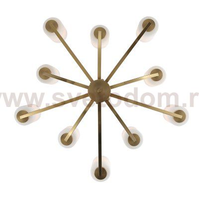 SL1403.303.10 Люстра подвесная ST-Luce Латунь/Прозрачный E27*10 40W OPALUS