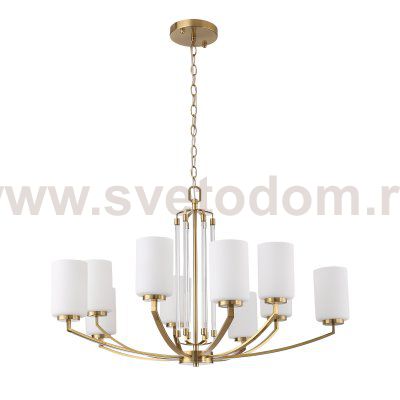 SL1403.303.10 Люстра подвесная ST-Luce Латунь/Прозрачный E27*10 40W OPALUS