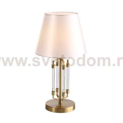 SL1403.304.01 Светильник настольный ST-Luce Латунь/Прозрачный E27*1 40W OPALUS