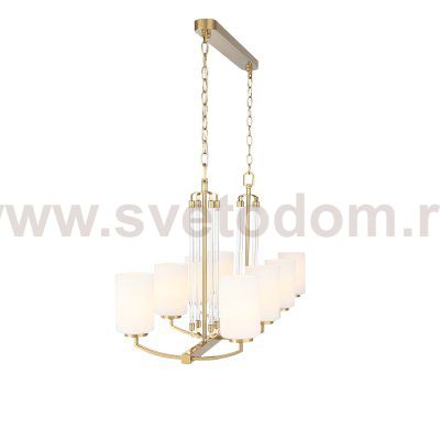 SL1403.333.08 Люстра подвесная ST-Luce Латунь/Прозрачный E27*8 40W OPALUS