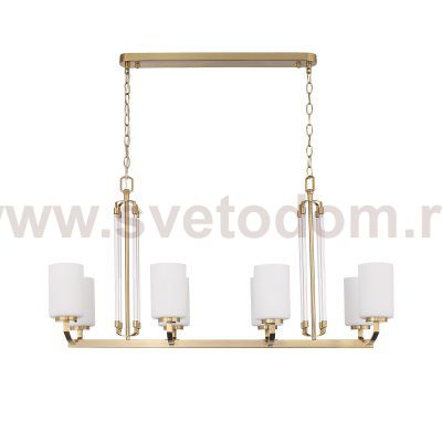 SL1403.333.08 Люстра подвесная ST-Luce Латунь/Прозрачный E27*8 40W OPALUS