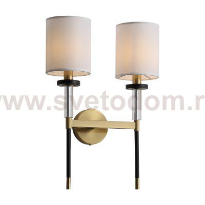 SL1404.301.02 Светильник настенный ST-Luce Латунь/Прозрачный E14*2 40W VERITAS