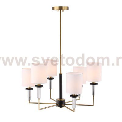SL1404.303.06 Люстра подвесная ST-Luce Латунь/Прозрачный E14*6 40W VERITAS