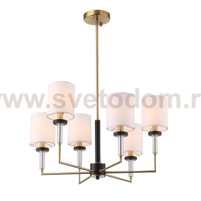 SL1404.303.06 Люстра подвесная ST-Luce Латунь/Прозрачный E14*6 40W VERITAS