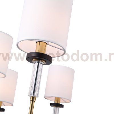 SL1404.303.08 Люстра подвесная ST-Luce Латунь/Прозрачный E14*8 40W VERITAS