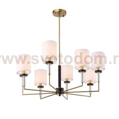 SL1404.303.08 Люстра подвесная ST-Luce Латунь/Прозрачный E14*8 40W VERITAS