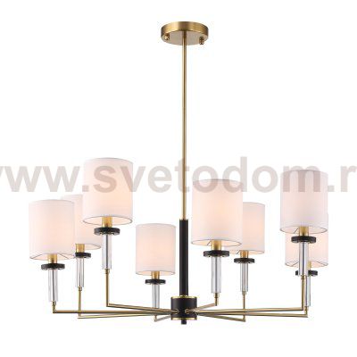 SL1404.303.08 Люстра подвесная ST-Luce Латунь/Прозрачный E14*8 40W VERITAS