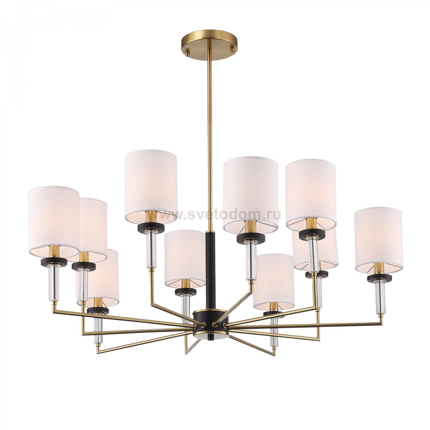 SL1404.303.10 Люстра подвесная ST-Luce Латунь/Прозрачный E14*10 40W VERITAS