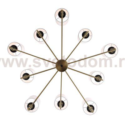 SL1404.303.10 Люстра подвесная ST-Luce Латунь/Прозрачный E14*10 40W VERITAS