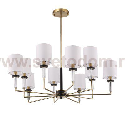 SL1404.303.10 Люстра подвесная ST-Luce Латунь/Прозрачный E14*10 40W VERITAS