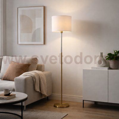 SL1404.305.01 Светильник напольный ST-Luce Латунь/Прозрачный E27*1 40W VERITAS