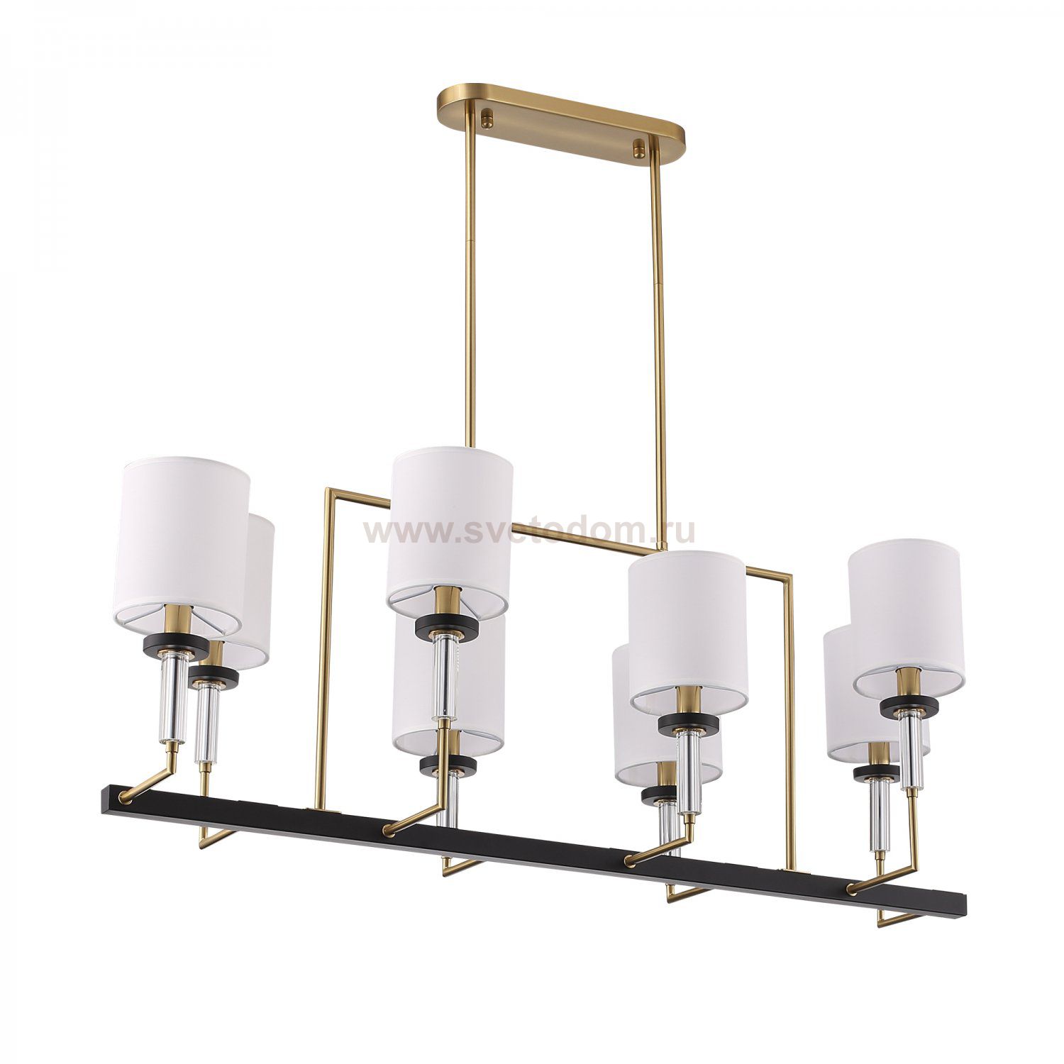 SL1404.338.08 Люстра подвесная ST-Luce Латунь/Прозрачный E14*8 40W VERITAS