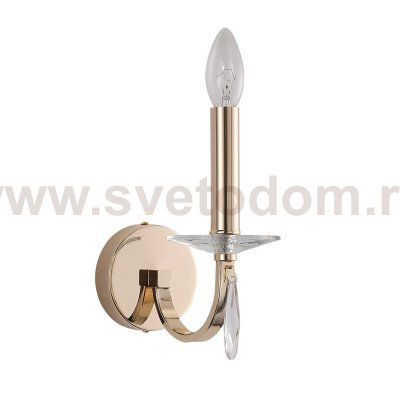 SL1405.201.01 Светильник настенный ST-Luce Латунь/Прозрачный E14*1 40W ELEGANCE