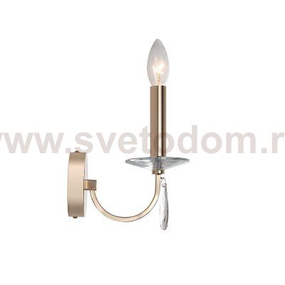 SL1405.201.01 Светильник настенный ST-Luce Латунь/Прозрачный E14*1 40W ELEGANCE