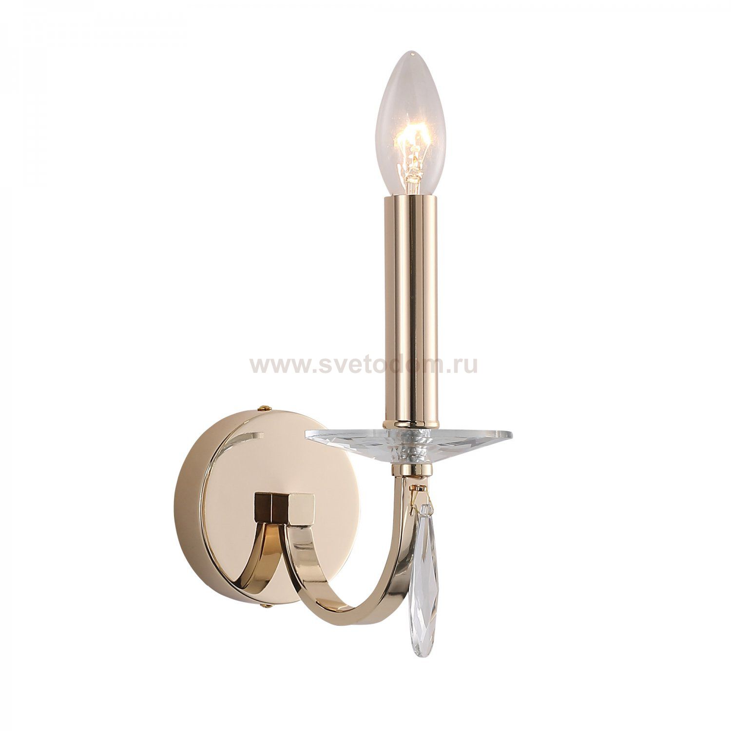 SL1405.201.01 Светильник настенный ST-Luce Латунь/Прозрачный E14*1 40W ELEGANCE