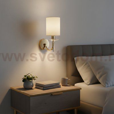 SL1405.221.01 Светильник настенный ST-Luce Латунь/Прозрачный E14*1 40W ELEGANCE