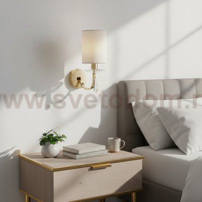 SL1405.221.01 Светильник настенный ST-Luce Латунь/Прозрачный E14*1 40W ELEGANCE