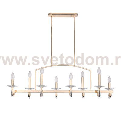 SL1405.223.08 Люстра подвесная ST-Luce Латунь/Латунь, Прозрачный E14 8*40W ELEGANCE