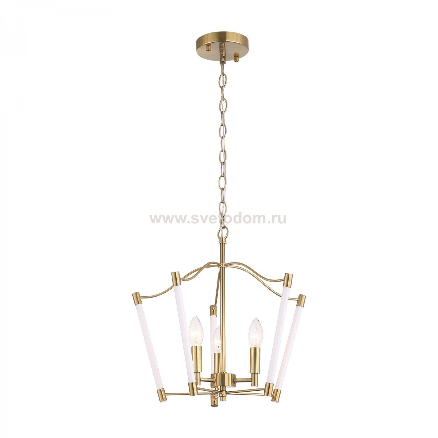 SL1406.303.03 Люстра подвесная ST-Luce Латунь/Прозрачный E14*3 40W REGALIA