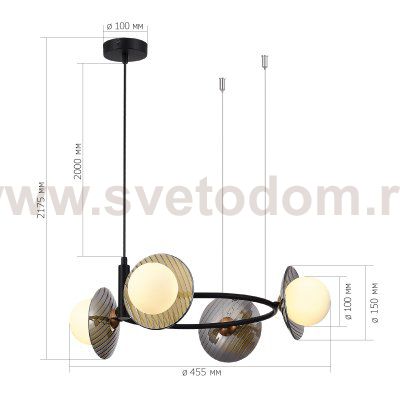 Светильник  с лампой St luce SL1521.403.04 NOON