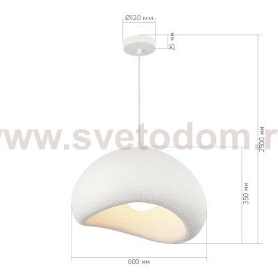Светильник  с лампой накаливания St luce SL1522.513.01 WABI SABI