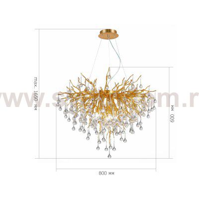 Люстра подвесная St luce SL1651.203.09 Anzio