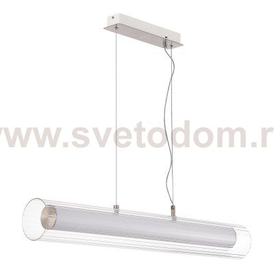 SL2010.103.01 Светильник подвесной ST-Luce Никель/Белый, Прозрачный LED 1*33W 3000K/4000K ENFYS