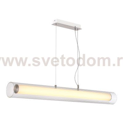 SL2010.113.01 Светильник подвесной ST-Luce Никель/Белый, Прозрачный LED 1*40W 3000K/4000K ENFYS